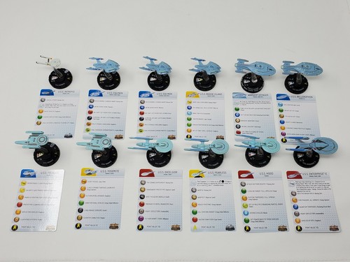 Heroclix Wizkids Star Trek Tactics Attack Wing Federation Ships Various