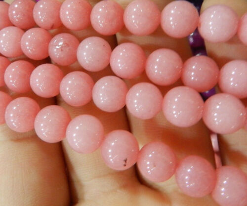 6mm Pink Round Rhodochrosite Gemstone Loose Beads 15" Strand 
