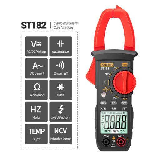 Data Retention Digital Clamp Meter AC DC Tester Meter High Safety Automatic Shutdown Function Man for Woman 