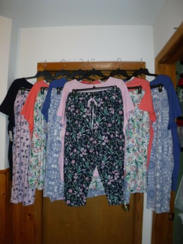 Size Plus 2 Piece Pajama Sets ,4X,3X,1X,Croft & Barrow ,Multi color NWT