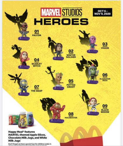 Marvel Studios Heroes McDonald’s Happy Meal Toys Pick Your Toy!