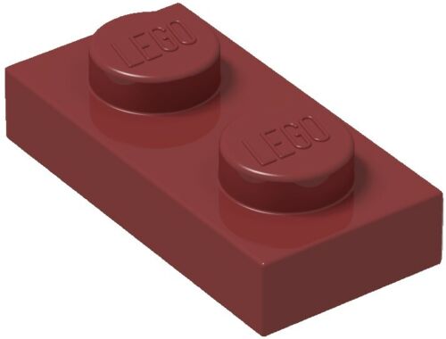 ☀️Lego 1x2 DARK RED Plates x100 Building Part Piece Bulk Lot Legos #3023