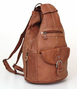 Women Genuine Leather Sling Purse Handbag Shoulder Bag Backpack Slouch Organizer