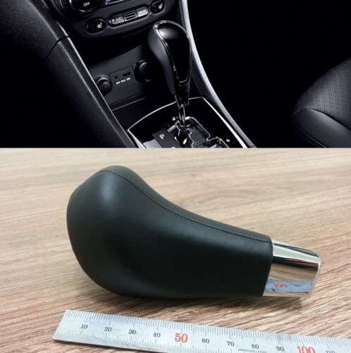Glossy Leather A//T Gear Shift Lever Knob FOR Hyundai Accent Solaris 2011-2013