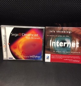 Sega Dreamcast Web Browser Complete Disc Case Manual AT&T Excellent Condition!