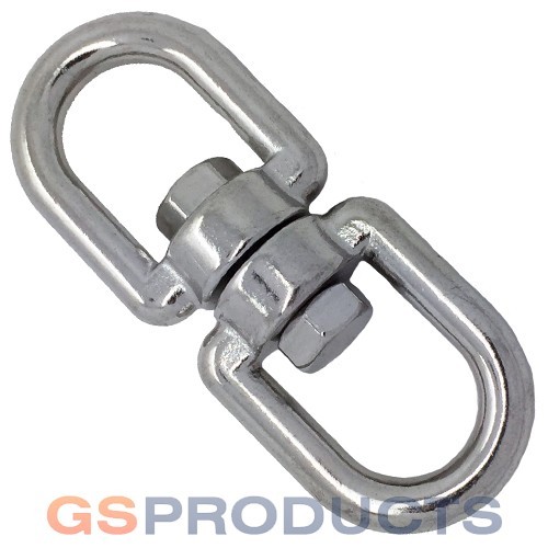 5mm Chain Swivel Stainless Steel EYE//EYE Marine Gym 820kg MBL FREE P/&P