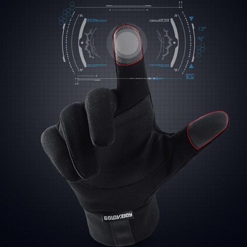 Herren Unisex Lederhandschuhe Touchscreen Thinsulate Lined Driving Warm Gloves