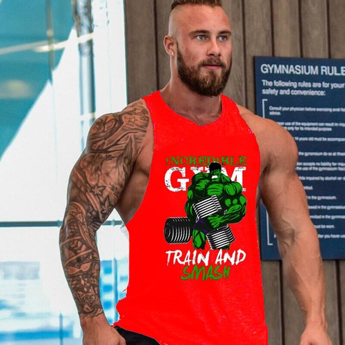 men gyms bodybuilding workout gym singlet vest Bodybuilding Stringer Tank Tops
