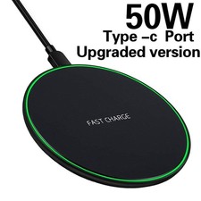 Qi Wireless Charger Schnell Ladegerät 50W Induktive Ladestation Kabellos Handys