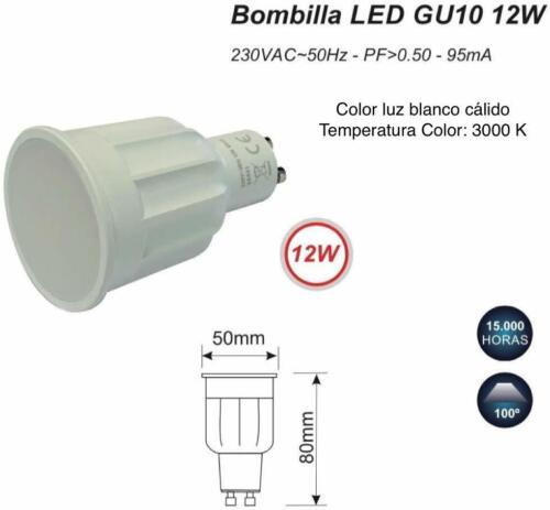 Bombilla GU-10 LED 12W