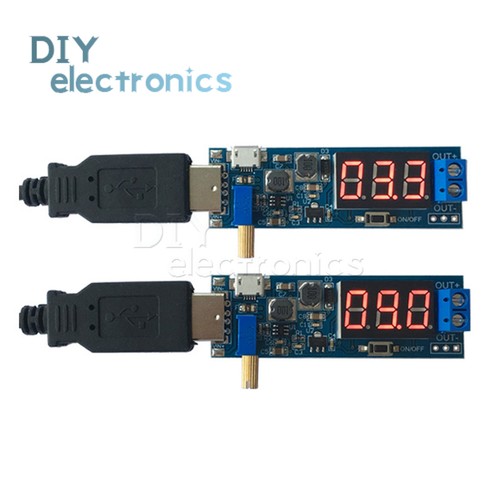 DC-DC 5V to 3.3V 9V 12V 24V USB Step UP//Down Adjustable Power Supply Module US