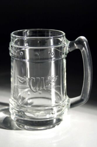 Captain Morgan Embossed Spiced Rum Glass Mug Stein Tankard Made in Italy 