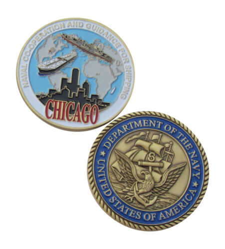 Chicago US Navy Challenge Coin
