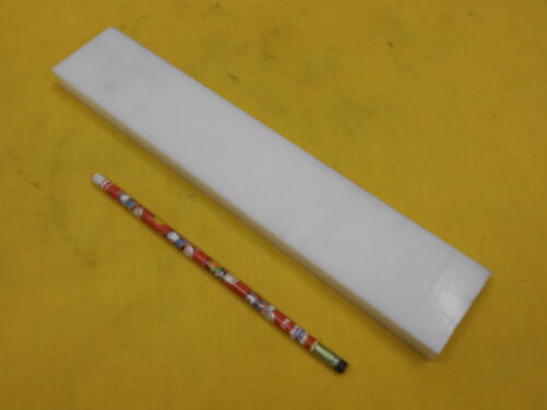 .720/" x 2/" x 11 3//4/" WHITE NYLON FLAT STOCK plastic machinable sheet bar