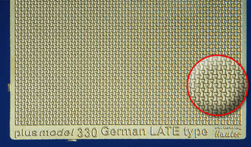 Plus Model 330-1:35 Ätzsätze German Late Engraved Plate