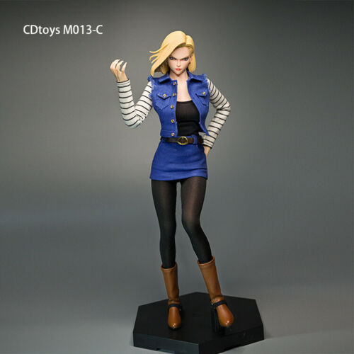 cdtoys m013C 1//6 Android 18 Blue Clothing Suit Fit 12/'/' TBL S10D Figure Body Toy
