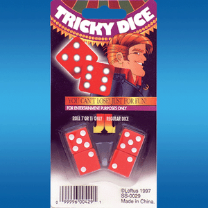 Seven eleven dice tricky roll 7 or 11 close up trick fun lucky win entertainment