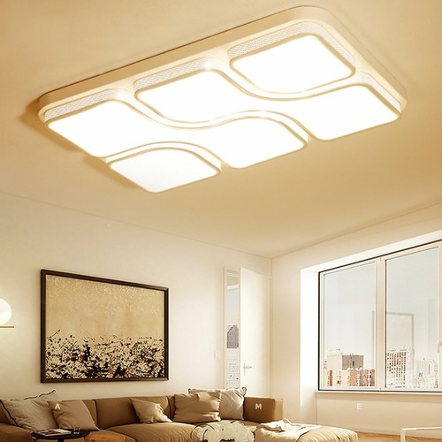 64W Modern LED Deckenlampe Wohnzimmer Deckenleuchte Wandlampe Beleuchtung IP44