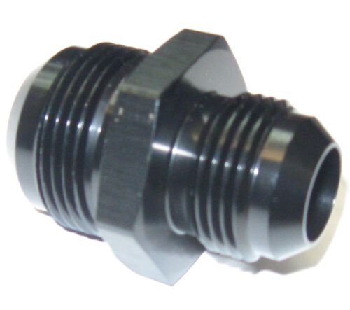 12 AN to 10 AN male flare union reducer Black Anodized Aluminum