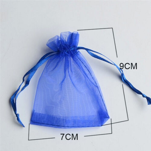50pc Organza Gift Bags Jewelry Candy Bag Wedding Favor Bags Mesh Gift Pouches Pl
