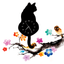 Black Cat Swinging Pendulum Wall Clock Kitty Kitten Time Clock Cat Lover Gift