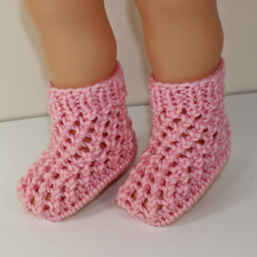 PRINTED KNITTING INSTRUCTIONS-TODDLER  CHUNKY LACE BOOTS KNITTING PATTERN