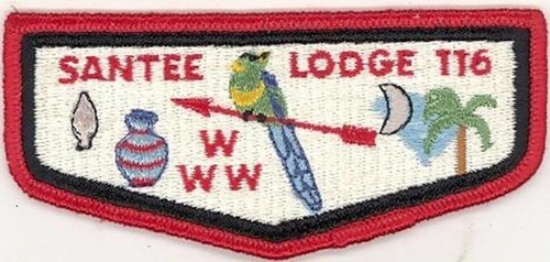 CC100 #116 Santee Lodge Flap S2 Old Ordeal Without 1964-1975 Issue