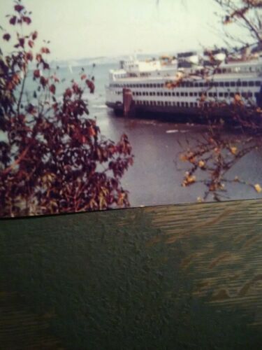 WASHINGTON STATE FERRIES VINTAGE WINSLOW FERRY DOCK SUPER FERRY 5 X 7 COLOR PRIN