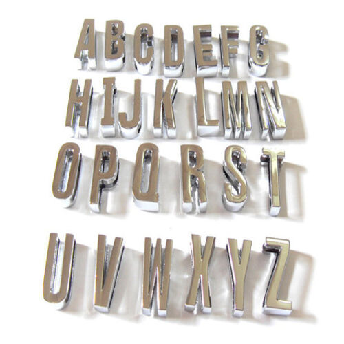 10mm chrome alphabet slide letters charm,choose the amount & letters you want
