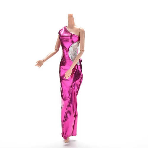 1 Pcs Vest Purple Single Shoulder Dresses Cheongsam for s Princess Doll HICFBDC