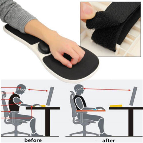 Home Office Computer Arm Rest Chair Armrest Mouse Mat Pad Wrist Support Lo MJ69 