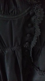 AGENT PROVOCATEUR SEXY VINTAGE WITCHES BLACK GRACE SUSPENDER GOWN SIZE MEDIUM WT