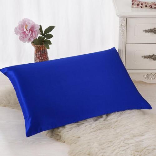 Rectangle Cushion Cover Silk Throw Taie D/'Oreiller Taie d/'oreiller canapé Home Decor solide