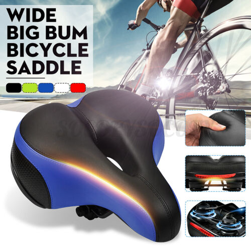Details about  &nbsp;Comfort Wide Big Bum Soft Cruiser MTB Bike Saddle Bicycle Seat Air Cushion Pad
