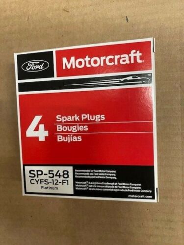 NEW 4 Piece Set FORD MOTORCRAFT SP-548 CYFS-12-F1 Spark Plugs Platinum