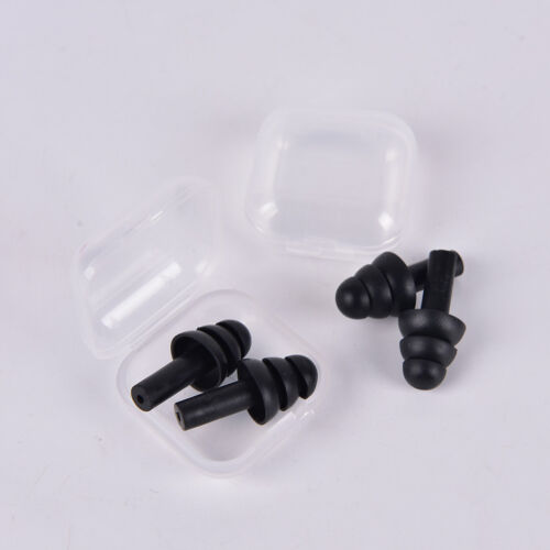 2Pair Soft Silicone Ear Plugs Anti Noise Hearing Protection Earplugs With Box JB