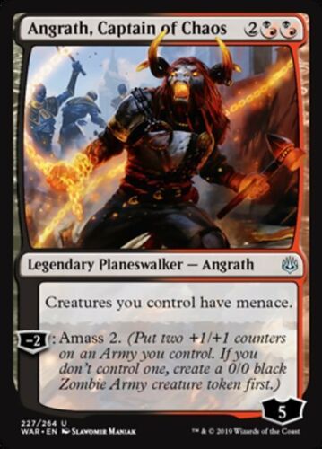 War of the Spark UC magicman-europe* Captain of Chaos *MtG: 4x Angrath