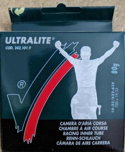 Vittoria Bicycle Tube Ultra Lite 700 x 19-23 Presta Valve 42mm Vittoria PV Tube