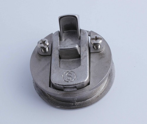 Stainless Steel 2/" Flush Pull Slam Latch For Boat Marine Deck Hatch Door Lock