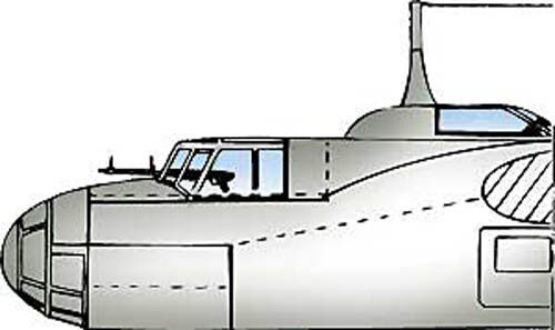 Dornier Do 17 E/M/P Vacuform Canopy Set #1 for Hobbycraft (1/48 Squadron 9564)