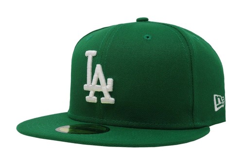 New Era 59Fifty Hat Cap Los Angeles Dodgers Men Adult Size Kelly Green Fitted LA
