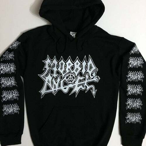 Morbid Angel "Logo" Gris Sweat à encolure ras-du-cou-Neuf 