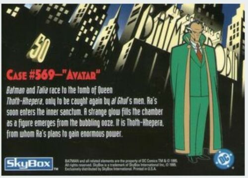 choose from list 1-90 Details about  / SkyBox The Adventures of Batman /& Robin Cards 1995