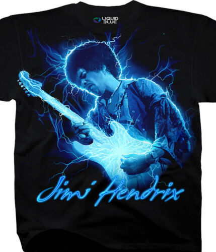 JIMI HENDRIX-MIDNIGHT LIGHTNING-TSHIRT  M,L,XL,XXL Stratocaster,Experience LIMTD 