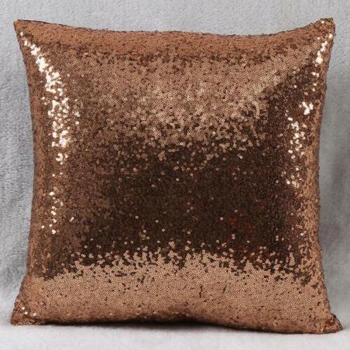 Shiny Beaded Cushion Cover Glitter Sequins Throw Pillow Case Home Decor Z0 