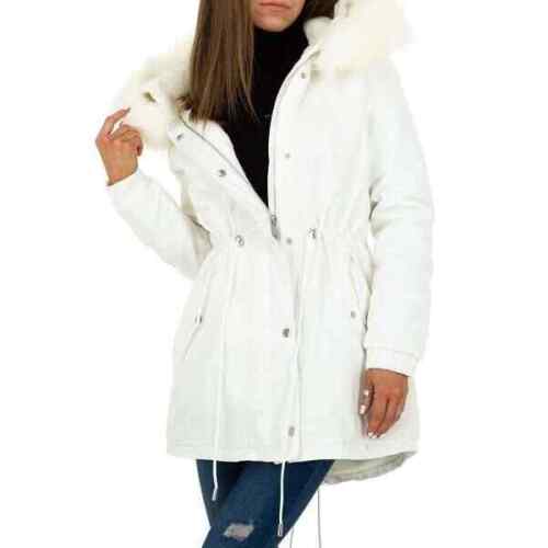 Manteau  femme Parka capuche Fausse Fourrure neuf blanc taille S//M//L// XL//XXL