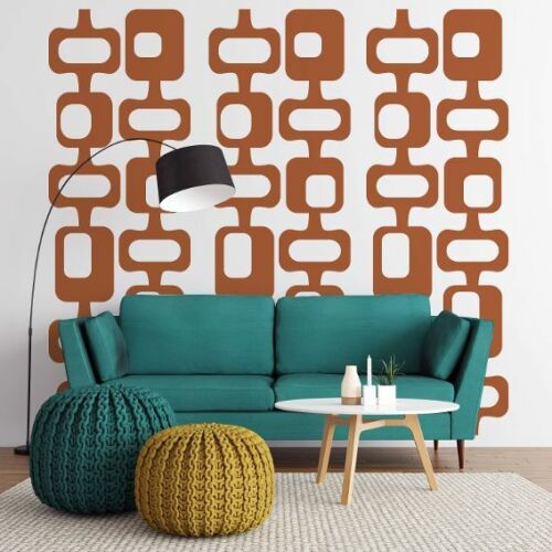 Mid Century Decal Mid Century Wall Decor Palm Springs Retro Wall Decal 