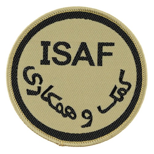 Klettabzeichen ISAF Afghanistan Aufnäher Patch NATO Schutztruppen Kutte NEU