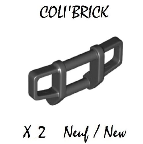 Noir Black Bar 1x4x1 2//3 Grille guard Lego 35654-2x Pare-choc New Neuf