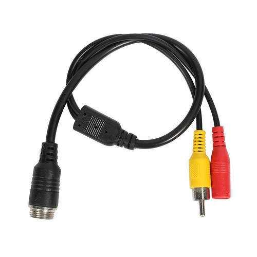 M12 4Pin Aviation Head Male to RCA//DC Female CCTV Camera AV Adapter Cable JF#E